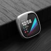 Fitbit Versa 3/Sense Silver Frosted PC + Tempered Glass Watch Case - 2
