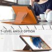 Samsung Galaxy Tab A8 10.5 Smart Magnetic Leather Case, Brown - 4