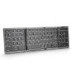 B089 Grey Bluetooth Foldable Keyboard with Numeric Keypad - 1