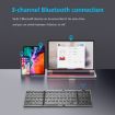 B089 Grey Bluetooth Foldable Keyboard with Numeric Keypad - 5