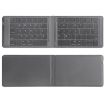 Foldable Grey Bluetooth Keyboard G2104 Leather - 4