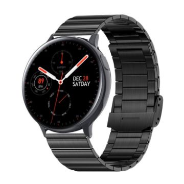 S30 Smart Wristband, 1.28" TFT, Temp & Sleep Monitoring (Black Steel) - 1