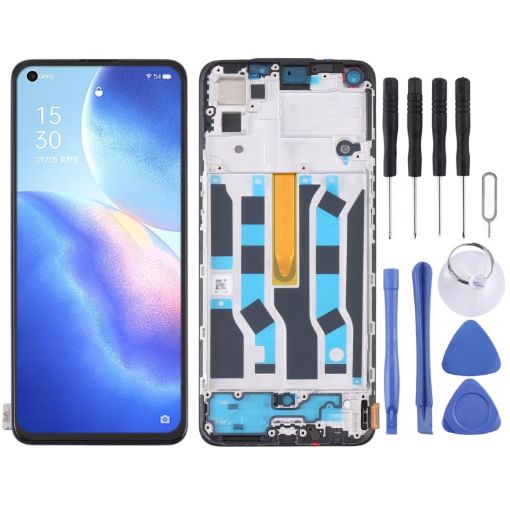 OPPO Reno5 4G/Reno5 K Original LCD Screen Assembly with Frame - 1