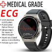 G08 1.3" TFT Smart Watch: ECG & Menstrual Reminder, Silver TPU Strap - 2