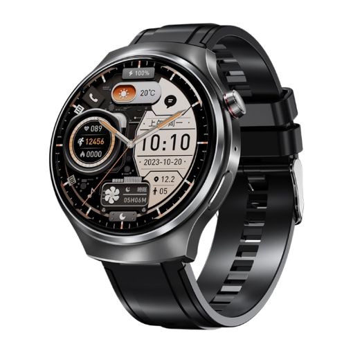 V16 Smart Watch 1.46" Color Screen Bluetooth Call Heart Rate Monitor Black - 1