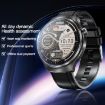 V16 Smart Watch 1.46" Color Screen Bluetooth Call Heart Rate Monitor Black - 6