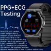 P70 Smart Watch, 1.3" Color Screen, Blood Pressure/ECG, Black - 3
