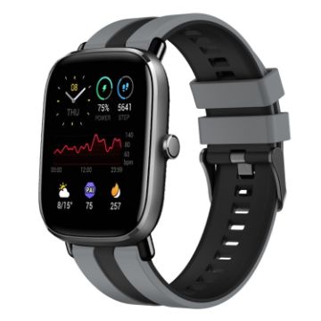 Amazfit GTS 2 Mini 20mm Two-Color Sports Band (Grey+Black) - 1