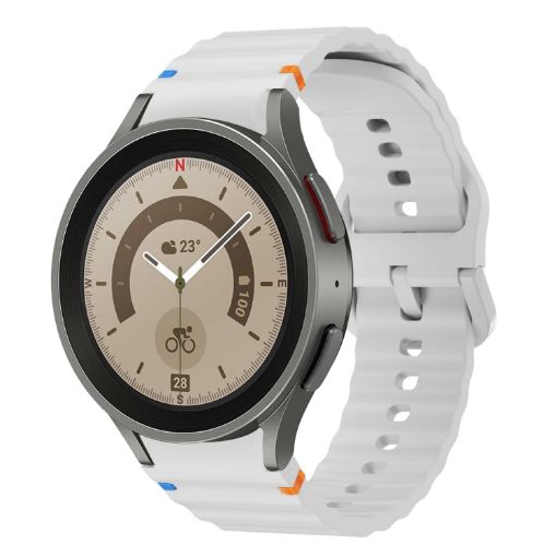 Samsung Galaxy Watch 5 Pro Light Gray Silicone Band - 1