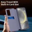 Galaxy A55 Smart View Leather Case with Card Slot - Purple - 6