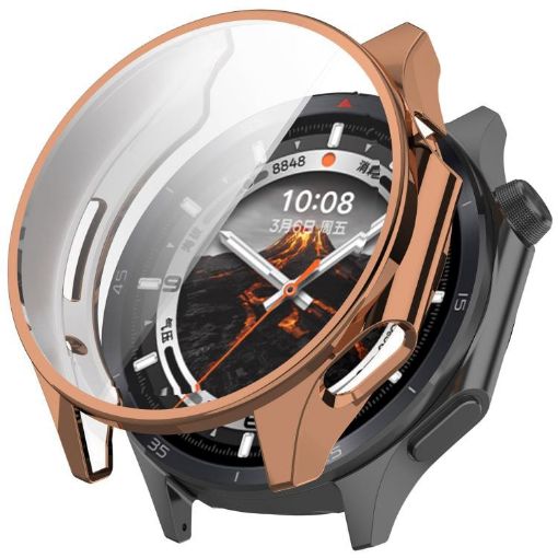 OPPO Watch X2 Protective Case - Electroplated TPU, Rose Gold - 1