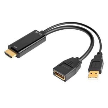 HD1 HDMI 2.0b to DP 1.4 Converter 4K 60Hz Adapter Cable - 1