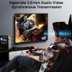 4K 144Hz DisplayPort 1.4 Audio Extractor Splitter MST Hub, US Plug - 3