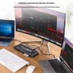 K9 2 In 1 HDMI Dual Display Adapter for Mac USB C KVM Switch - 5