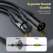 JUNSUNMAY 0.5m 4 Pin XLR Male to Female Audio Adapter Cable - 4