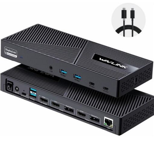 WAVLINK UG63PD25 15-in-1 Dock with Triple Display & 130W Power (EU Plug) - 1