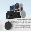 DJI Action 5/4/3 Silicone Shockproof Case with Lens Cap (Black) - 6