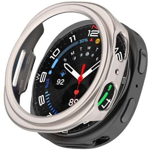 Galaxy Watch 8 40mm Hollow PC Case - Half Coverage (Starlight) - 1