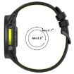 Garmin Forerunner 970 Two-Color Silicone Band (Purple+Black) - 5