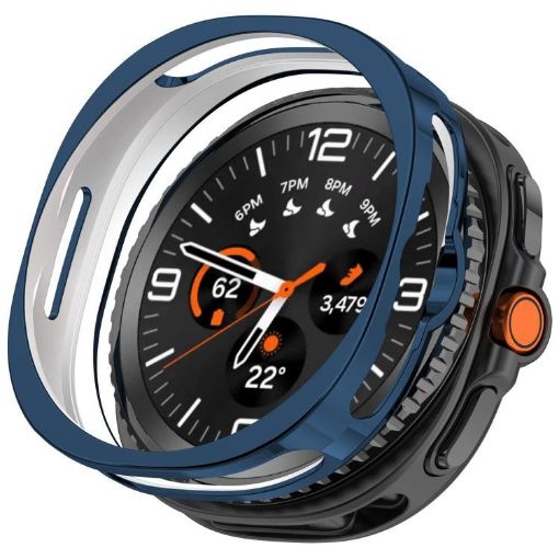 Samsung Galaxy Watch 8 Half Coverage Electroplated Blue Case - 1