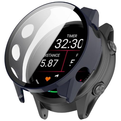 Garmin Forerunner 570 47mm Ink Blue Tempered Film Watch Case - 1