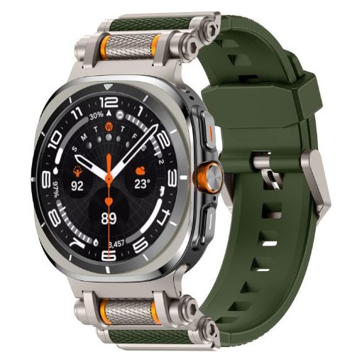Samsung Galaxy Watch Ultra 47mm Silicone Band - Titanium Green - 1