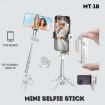 Jmary MT-18 Wireless Selfie Stick & Tripod with Phone Holder (Black) - 2