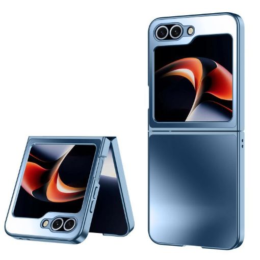 Samsung Galaxy Z Flip7 5G Deep Blue Shockproof Phone Case - 1