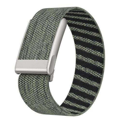 WHOOP 5.0 ECG Nylon Watch Band, Elastic Force Design, Gray Green - 1