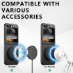 Samsung Galaxy Z Flip7 5G Black MagSafe Oil Wax Rotating Case - 2