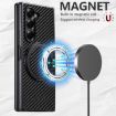 Samsung Galaxy Z Fold5 Carbon Fiber Leather MagSafe Case - Black - 5