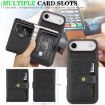 iPhone 17 Air Kalebol Leather MagSafe Case with Card Holder (Black) - 4
