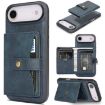 iPhone 17 Air MagSafe Leather Case with Card Bag (Blue) - 1