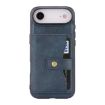 iPhone 17 Air MagSafe Leather Case with Card Bag (Blue) - 2