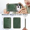 iPhone 17 Pro Kalebol Slim Leather MagSafe Card Case (Green) - 3
