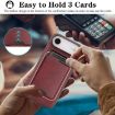 iPhone 17 Air Kalebol MagSafe Leather Card Case (Red) - 5