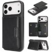 iPhone 17 Pro Kalebol MagSafe Leather Card Bag Case (Black) - 1