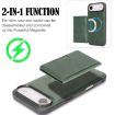 iPhone 17 Air Green Leather MagSafe Two-Fold Card Case - 3