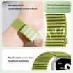 Wilderness Green 18mm Woven Nylon Hook & Loop Watch Band - 3
