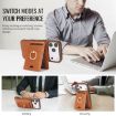 iPhone 17 Pro Leather Case with MagSafe Ring & Card Holder (Brown) - 3