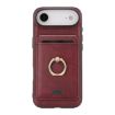 iPhone 17 Air Kalebol MagSafe Leather Card Holder Phone Case Red - 2