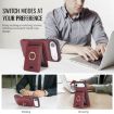 iPhone 17 Air Kalebol MagSafe Leather Card Holder Phone Case Red - 3