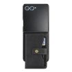 Samsung Galaxy Z Flip7 Leather Case with MagSafe & Card Holder (Black) - 2