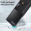 Samsung Galaxy Z Flip7 Leather Case with MagSafe & Card Holder (Black) - 4