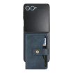 Samsung Galaxy Z Flip7 Kalebol MagSafe Leather Phone Case (Blue) - 2
