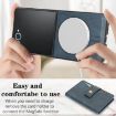 Samsung Galaxy Z Flip7 Kalebol MagSafe Leather Phone Case (Blue) - 3