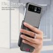 Moto Razr 40 Gray Card Bag Ring Magnetic Twill Fabric Case - 5