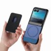 Moto Razr 40 Ultra Blue Twill Card Case with Magnetic Ring - 3