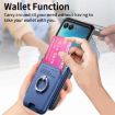 Moto Razr 40 Ultra Blue Twill Card Case with Magnetic Ring - 6