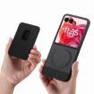 Moto Razr 50 Ultra Twill Fabric Card Bag Ring Case (Black) - 3